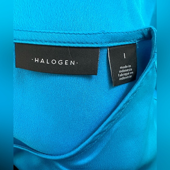 NWT Halogen electric blue blouse - Picture 5 of 7